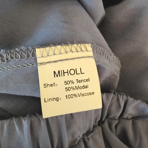 MIHOLL Dusty Blue Cutout Halter Maxi Dress - Picture 16 of 16